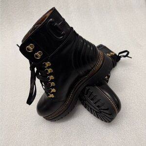 Black Leather Women's Boots